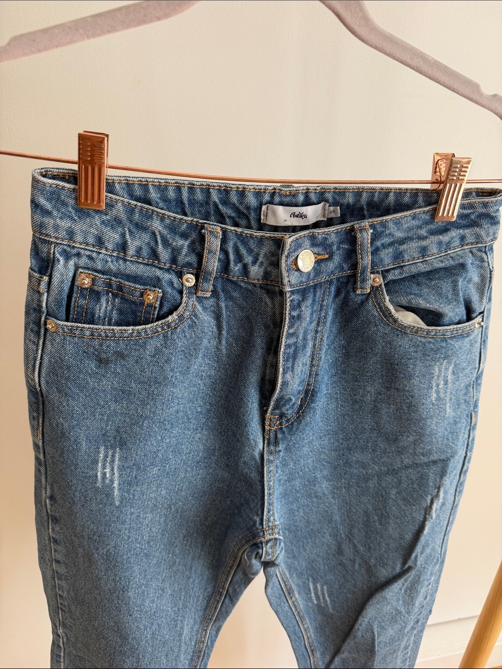 Adika Blue Straight Leg Jeans